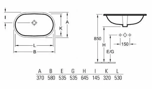 Раковина Villeroy & Boch O Novo 41626001 60х35 с - миниатюра 2