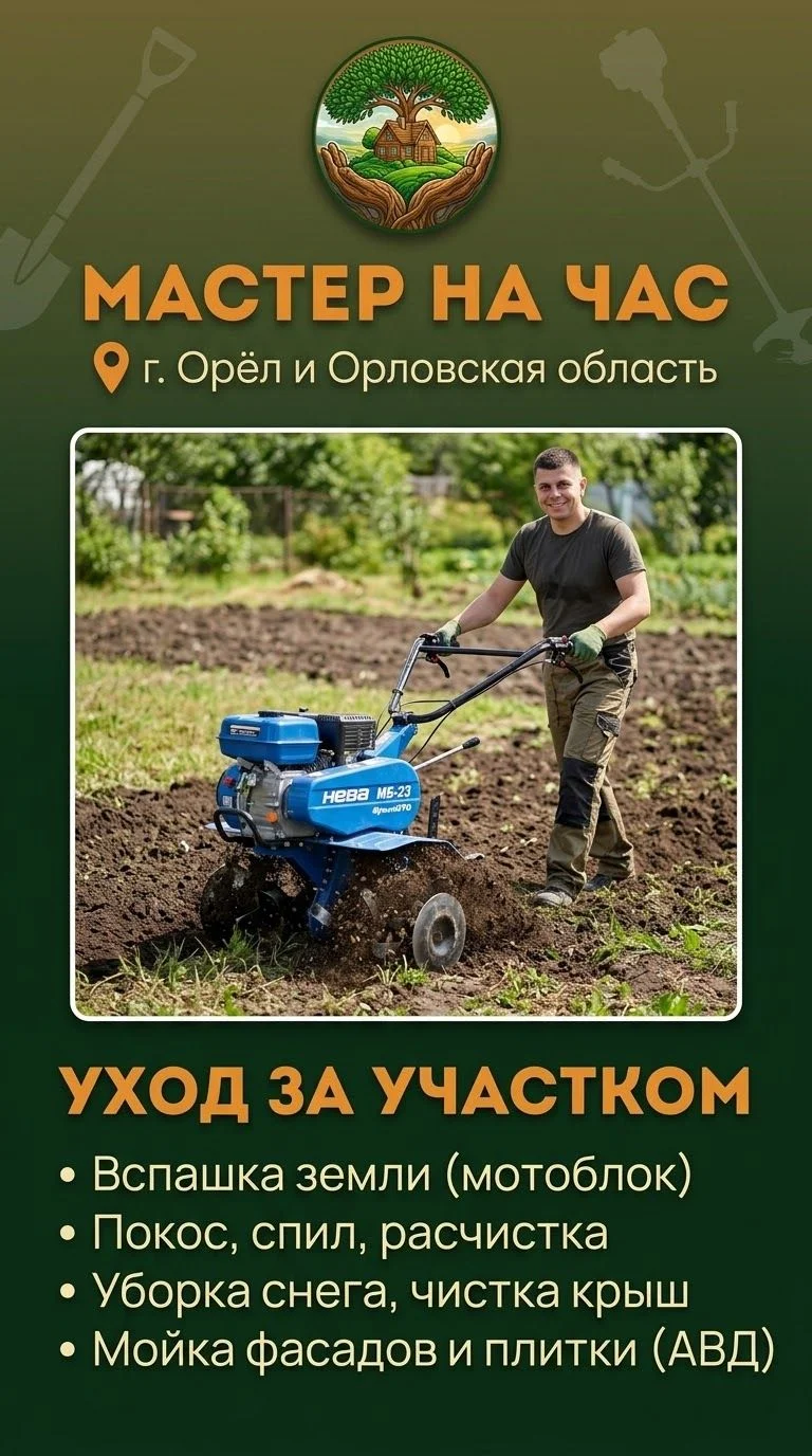 Мастер на час/ Уход за участком/ Доставка и вывоз - миниатюра 3