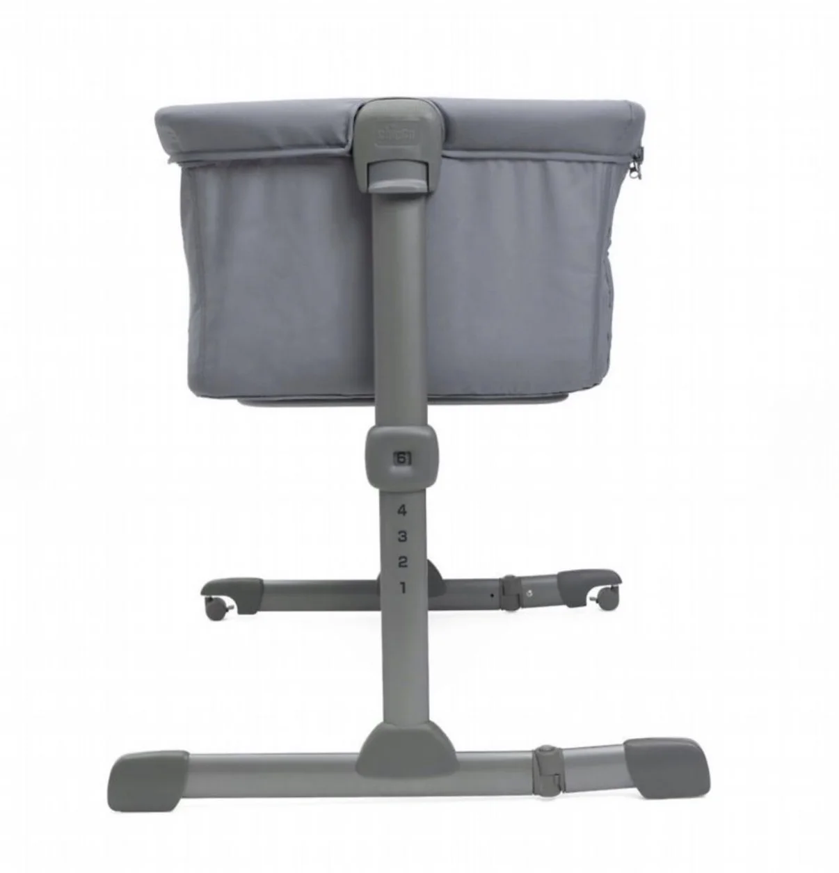 Кроватка Chicco Next2Me Essential приставная серая - миниатюра 3