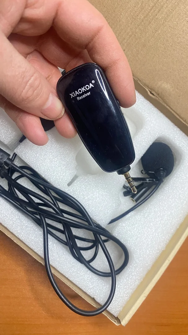 Петличка проводная XIAOKOA + линзы в подарок - миниатюра 5