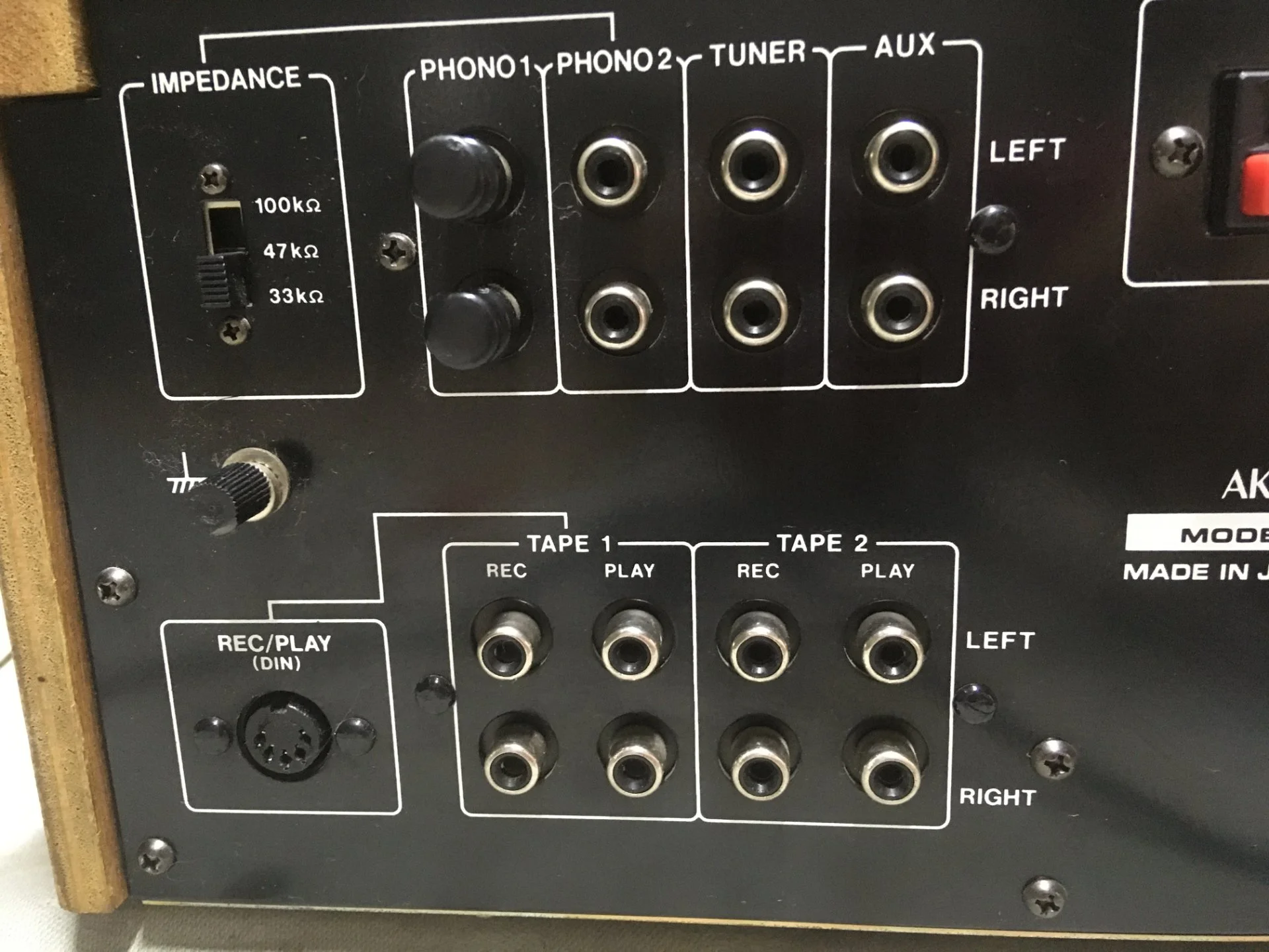 AKAI AM 2800 интегральный усилитель. - миниатюра 6