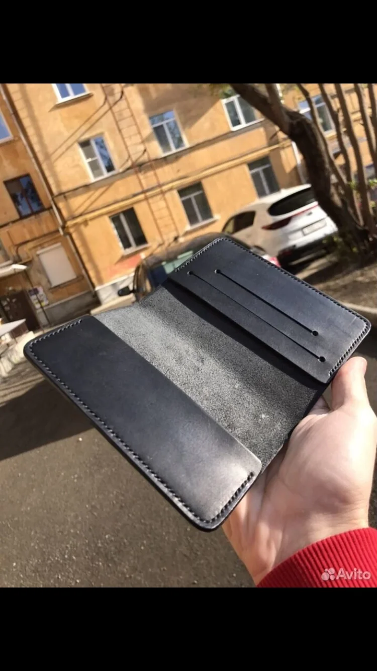 Обложка на паспорт из натуральной кожи - миниатюра 2