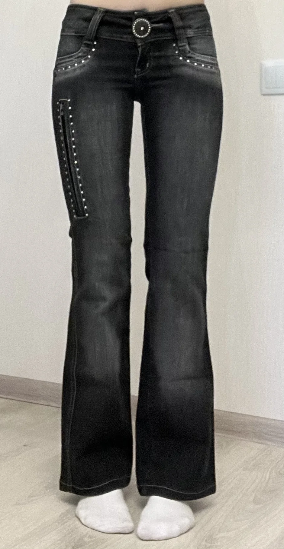 Винтажные джинсы bootcut - миниатюра 3
