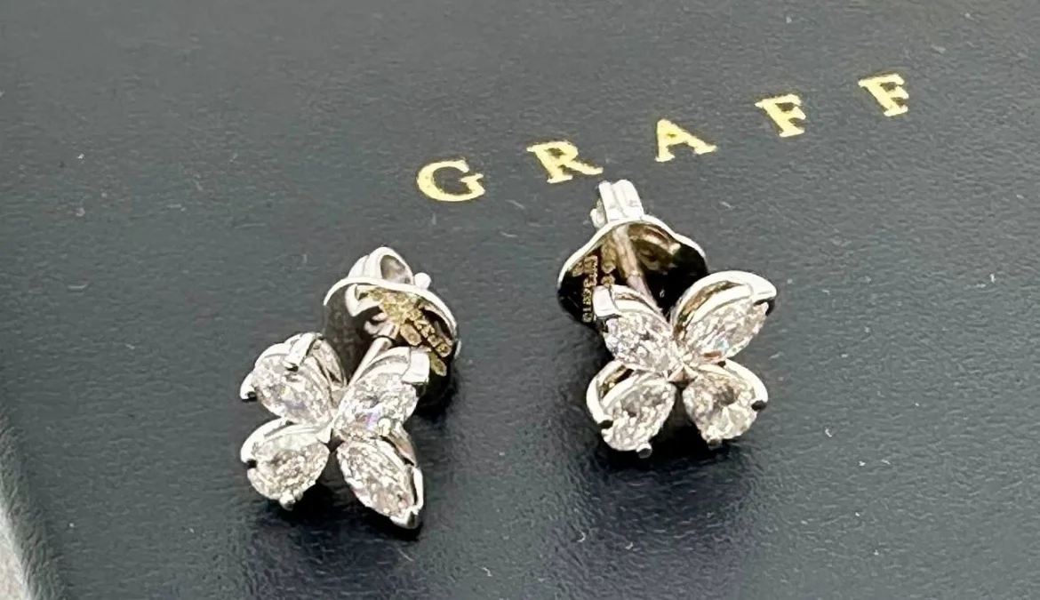Серьги Graff Butterfly бабочка - миниатюра 3