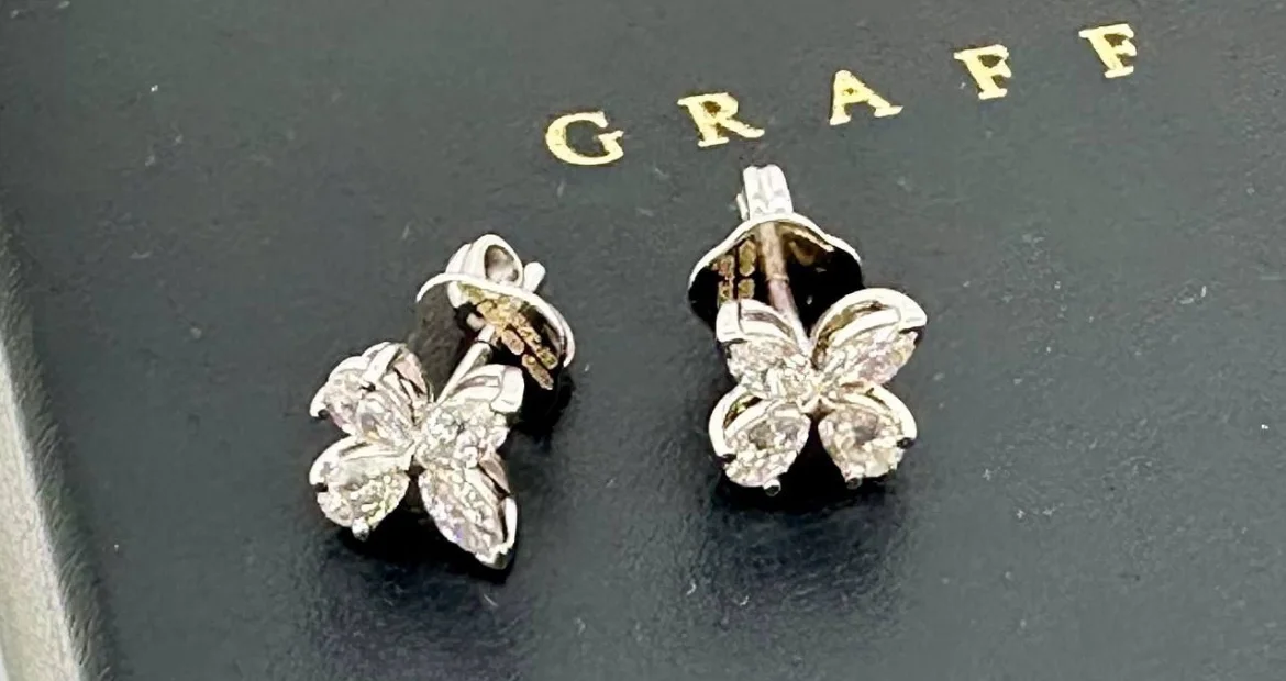 Серьги Graff Butterfly бабочка - миниатюра 4