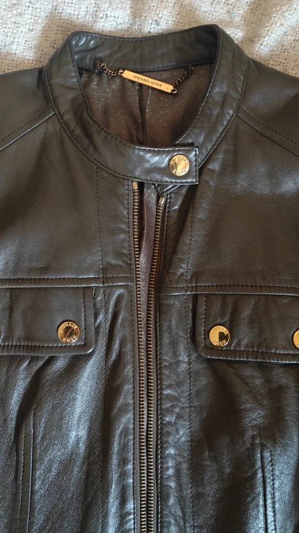 Кожаная куртка Michael Kors, размер XS-S - миниатюра 3