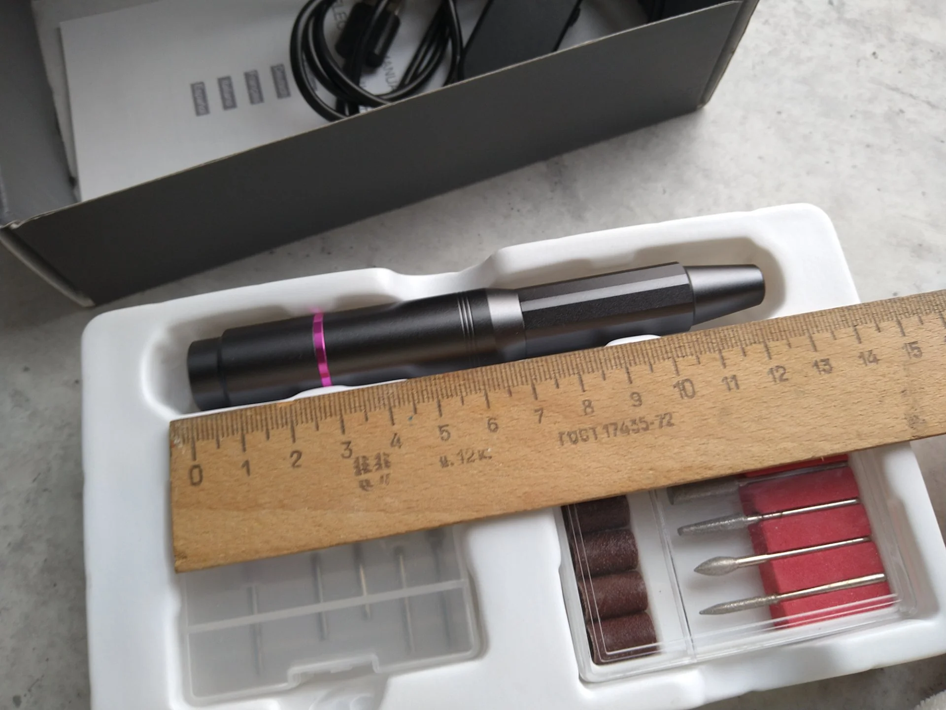 Новый мощный USB аппарат для маникюра + фрезы - миниатюра 3