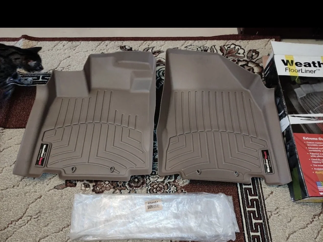Infiniti JX (QX60).Коврики перед.3D WeatherTech - миниатюра 6