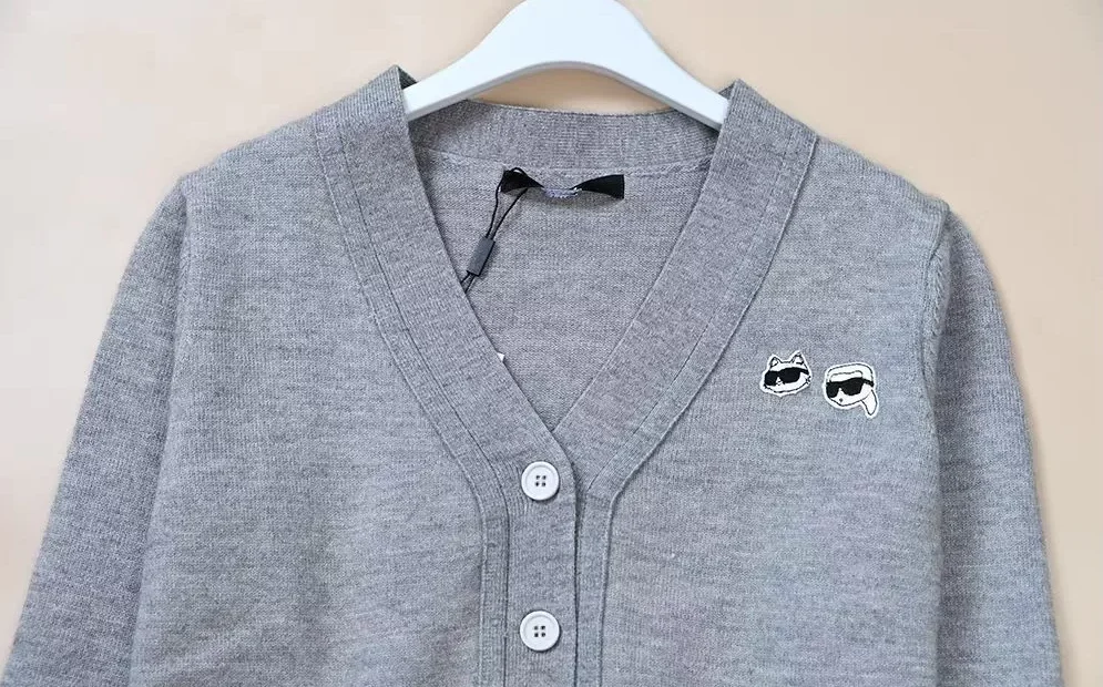 Кардиган женский Karl Lagerfeld новый S, M (серый) - миниатюра 3