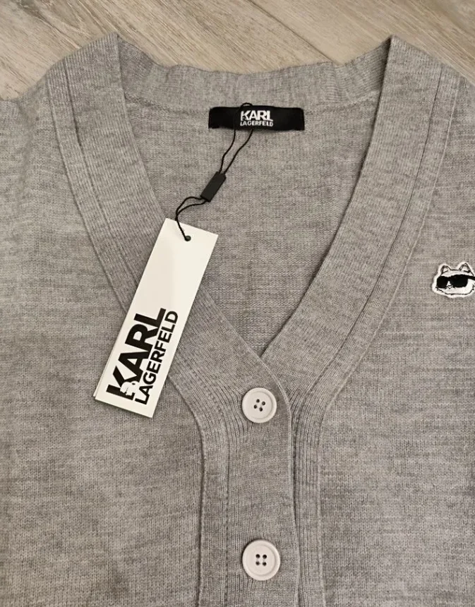 Кардиган женский Karl Lagerfeld новый S, M (серый) - миниатюра 7