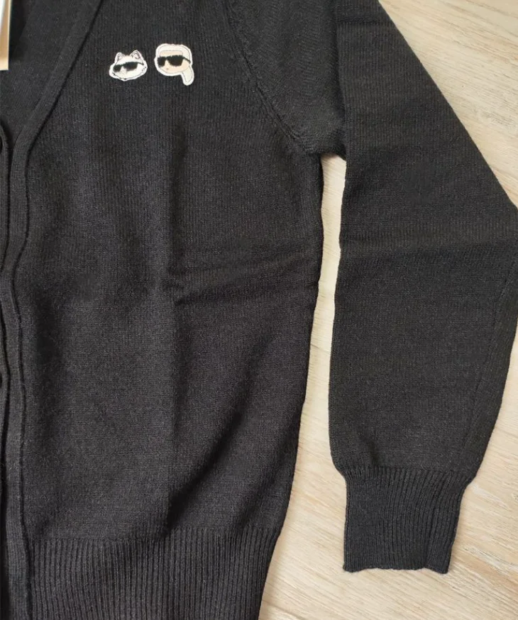 Кардиган женский Karl Lagerfeld новый M/L (черный) - миниатюра 5