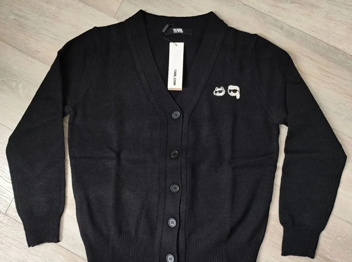 Кардиган женский Karl Lagerfeld новый M/L (черный) - миниатюра 7