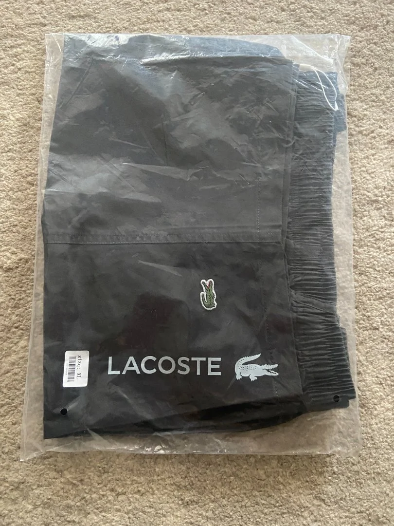 Шорты мужские Lacoste новые оригинал XL серые - миниатюра 7
