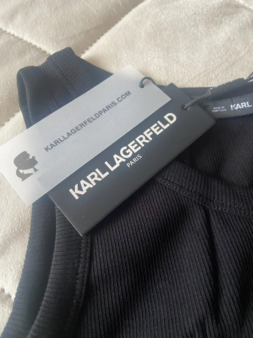 Майка женская топ Karl Lagerfeld черный новый M, L - миниатюра 4