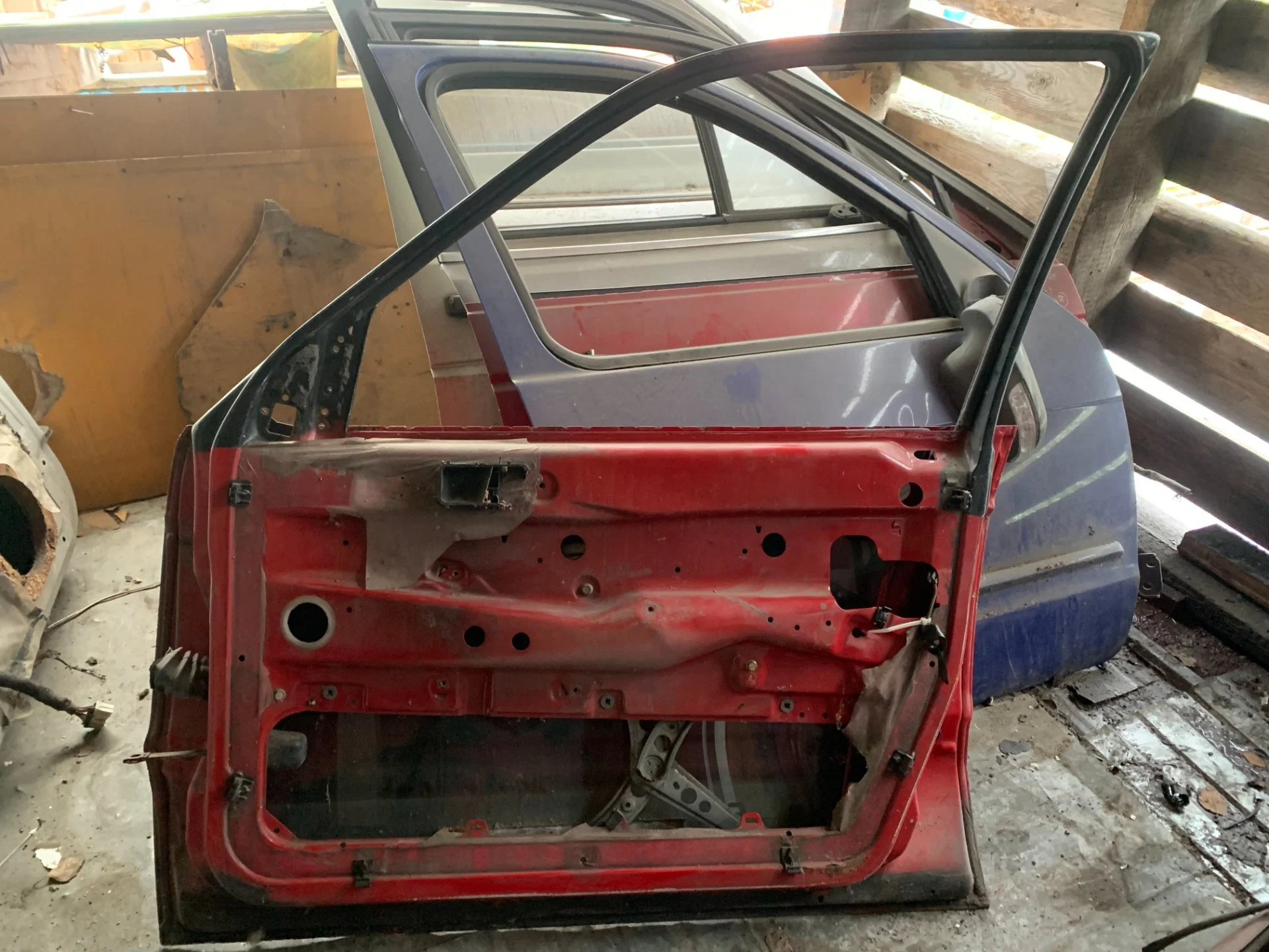 Дверь передняя правая VW Passat B3 - миниатюра 2
