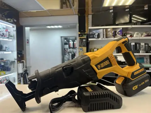 Сабельная аккумуляторная пила Denzel бесщет. brc-120, 18в li-ion