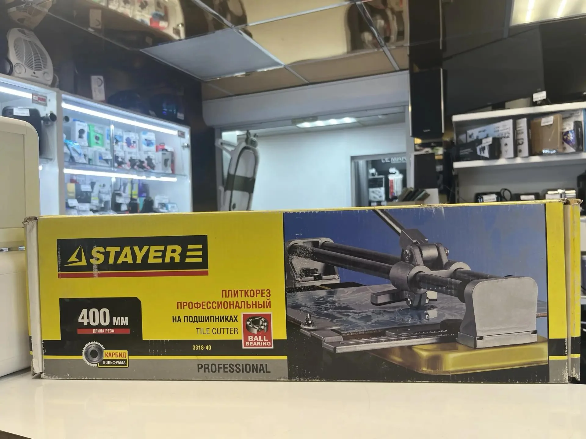 Плиткорез на подшипниках усиленная платформа, 400 мм STAYER Professional 3318-40