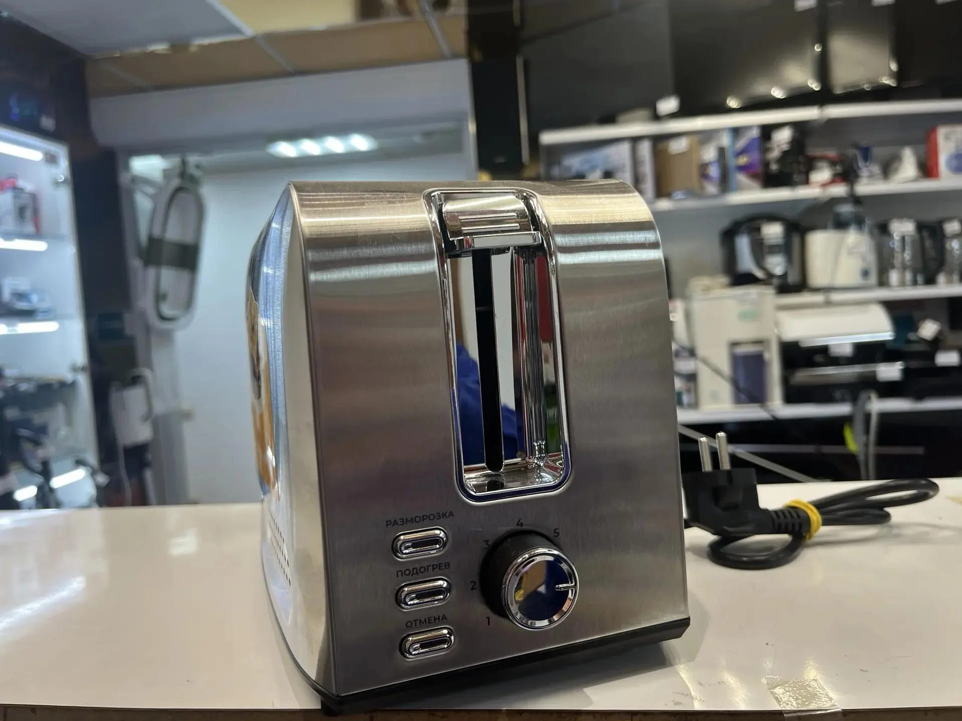 Тостер Dexp TSM-75RD серебристый - миниатюра 2