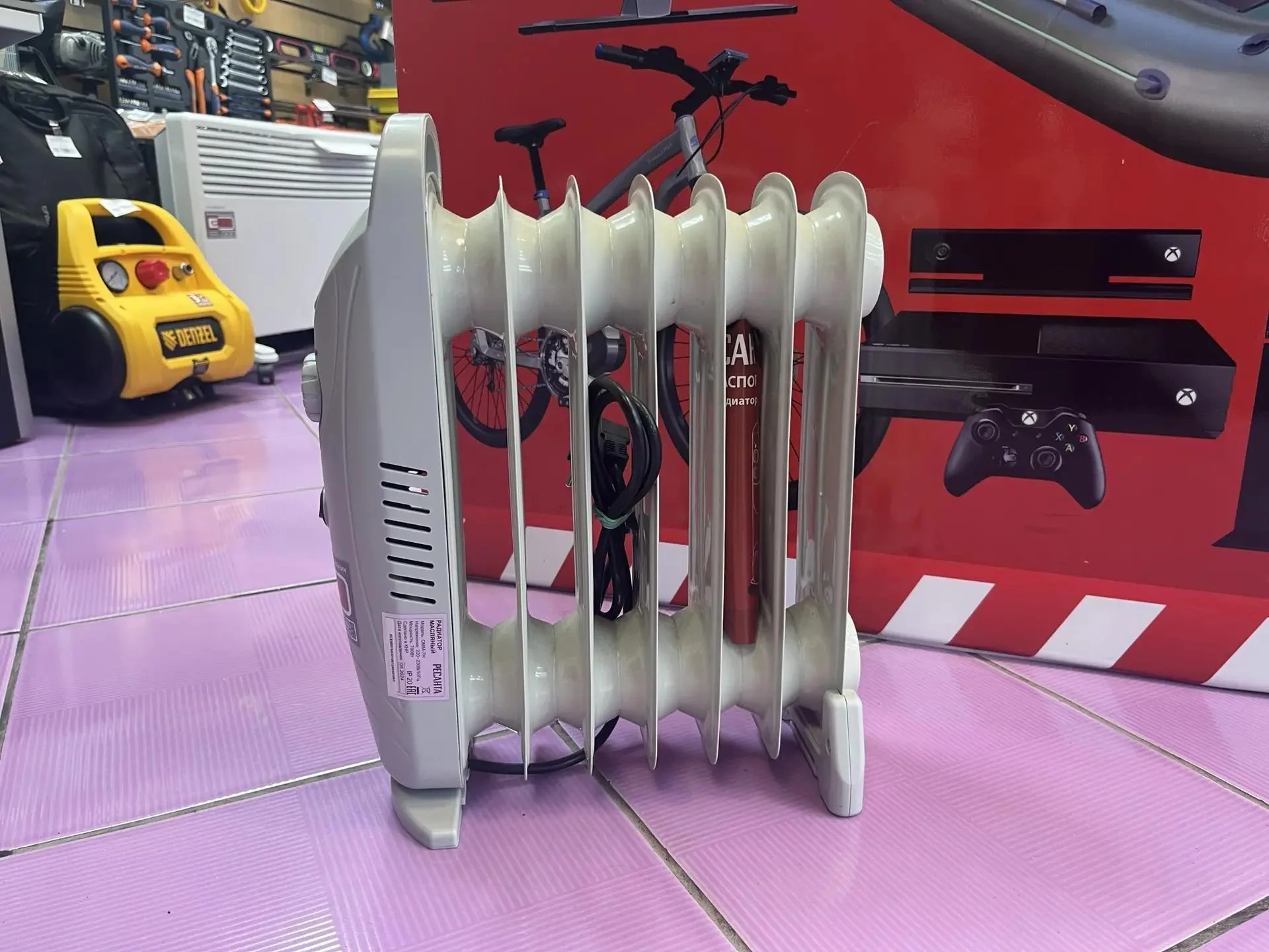 Масляный обогреватель Ресанта ОММ-7Н белый - миниатюра 2