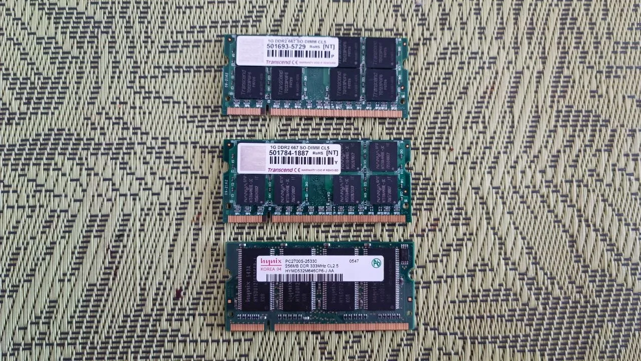 Оперативная память DDR2 SODIMM 667MHz PC2-5300 1GB / 2GB для ноутбука - миниатюра 4