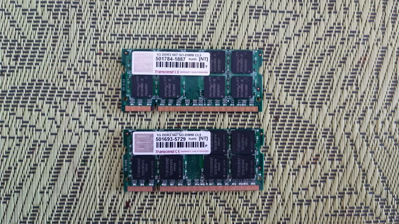 Оперативная память DDR2 SODIMM 667MHz PC2-5300 1GB / 2GB для ноутбука - миниатюра 6