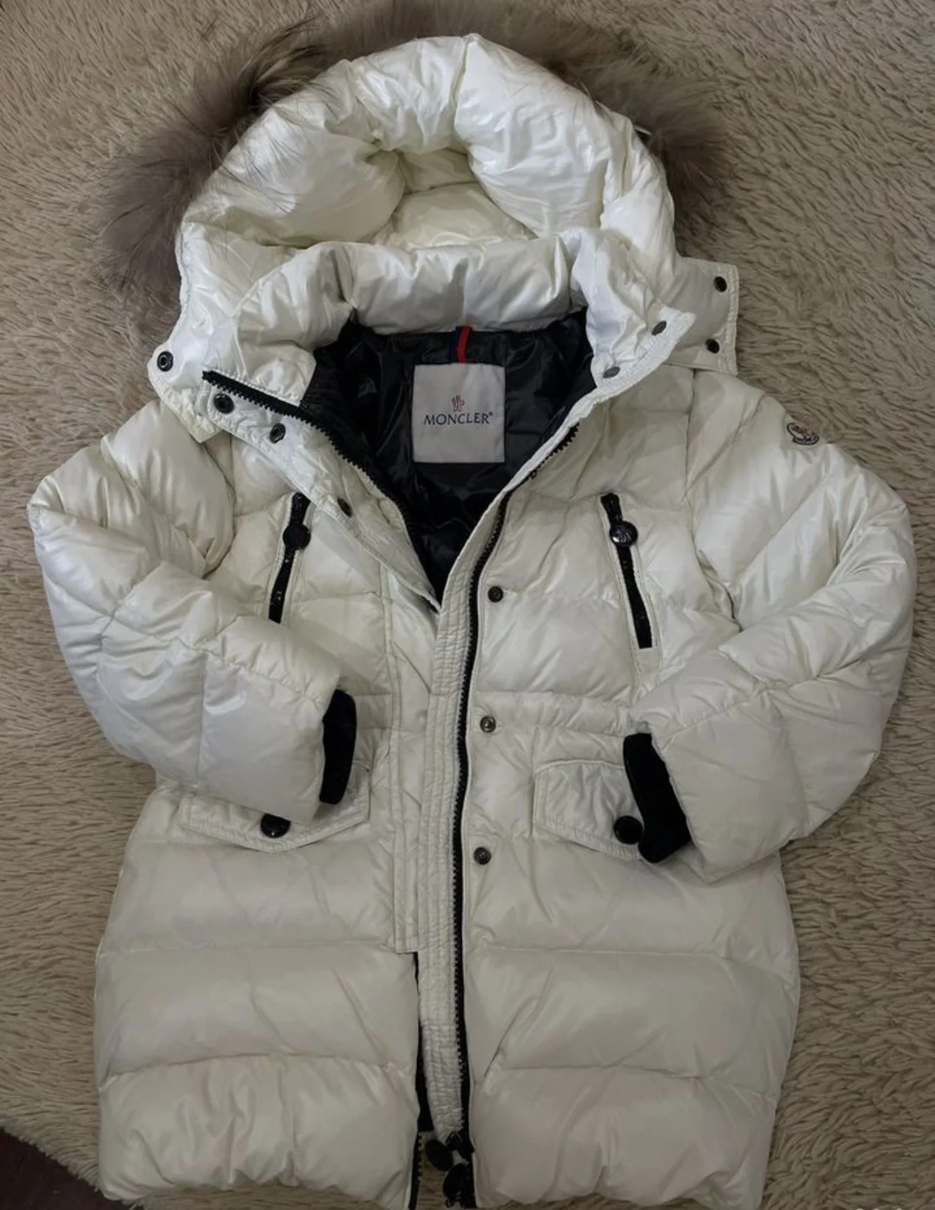 Пуховик moncler на девочку р 116 оригинал - миниатюра 2