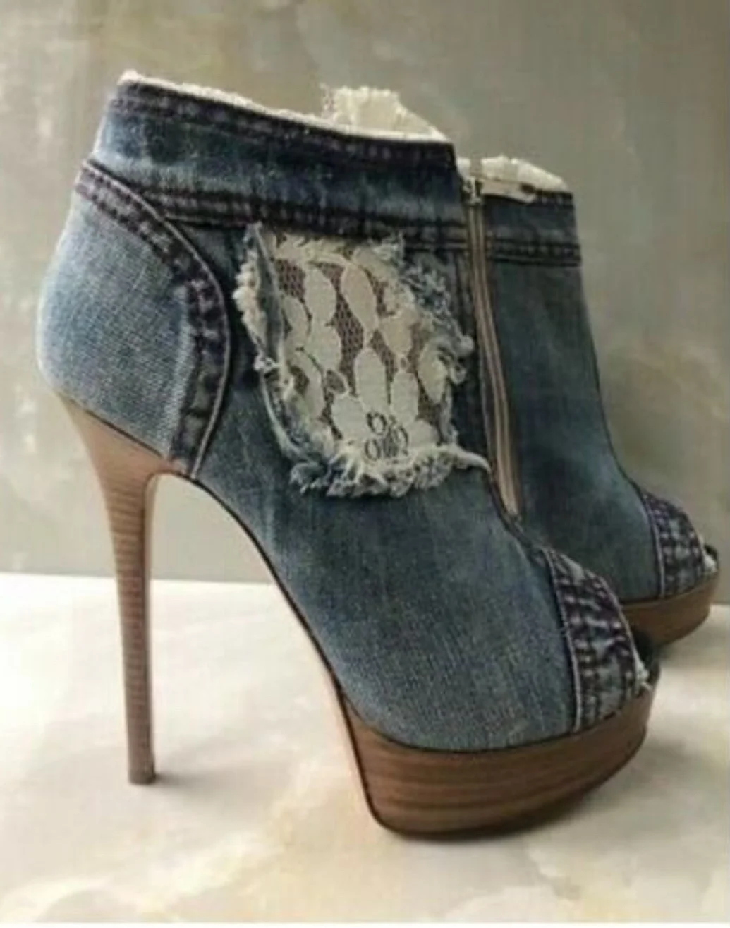 Джинсовые ботильоны Gianmarco Lorenzi 36 p - миниатюра 4