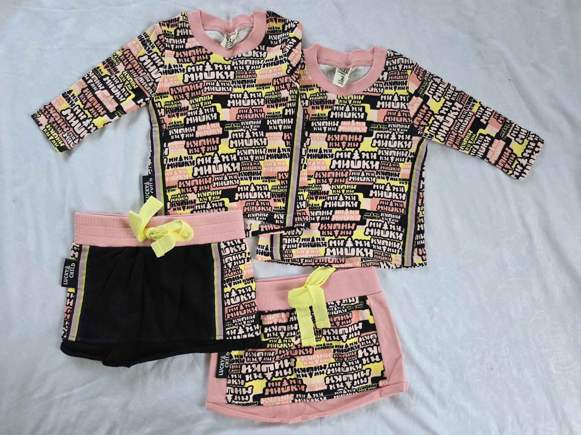 Футболка с юбкой Lucky child 68-74см. - изображение 1
