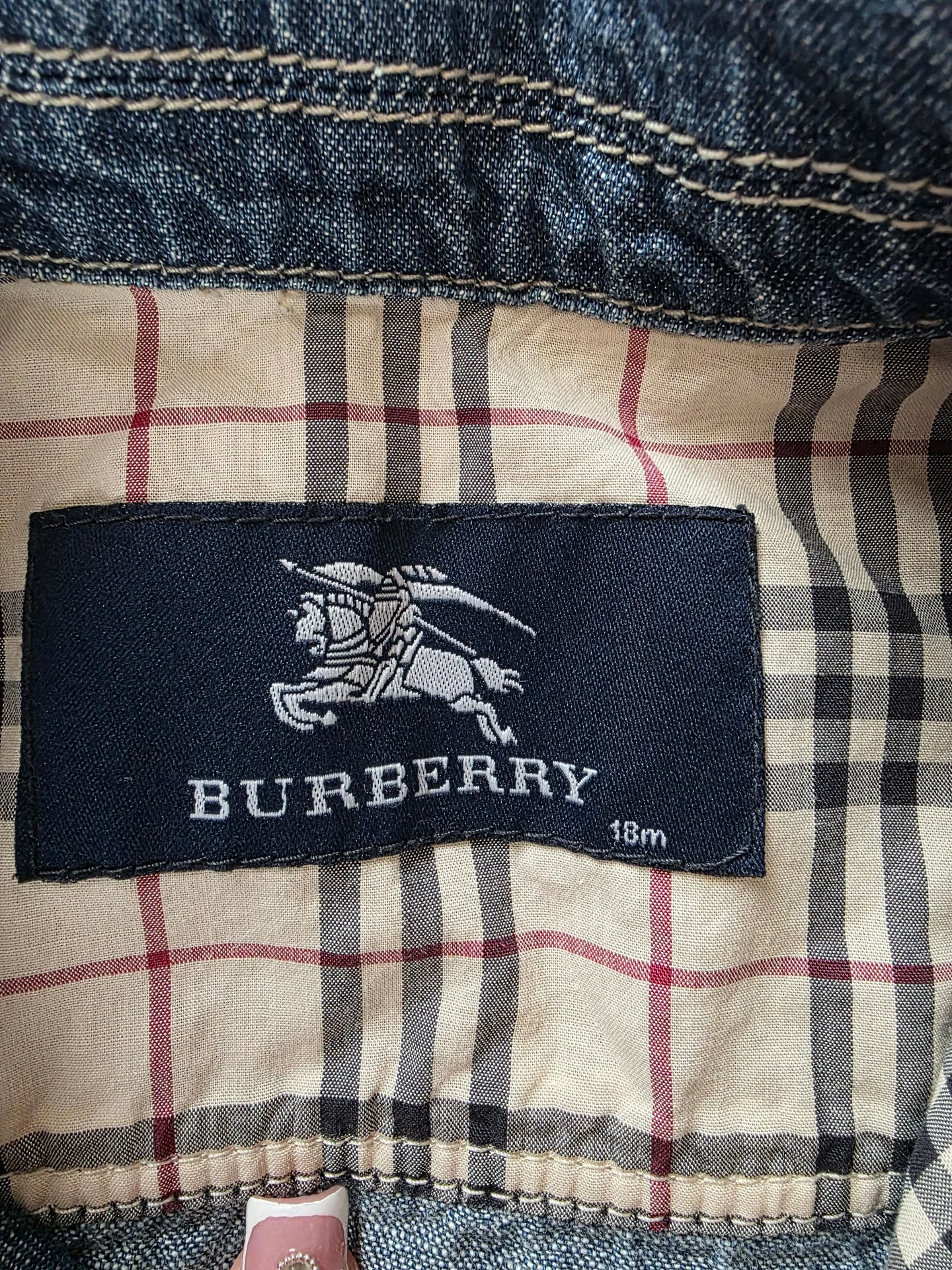 Джинсовая куртка Burberry - миниатюра 4