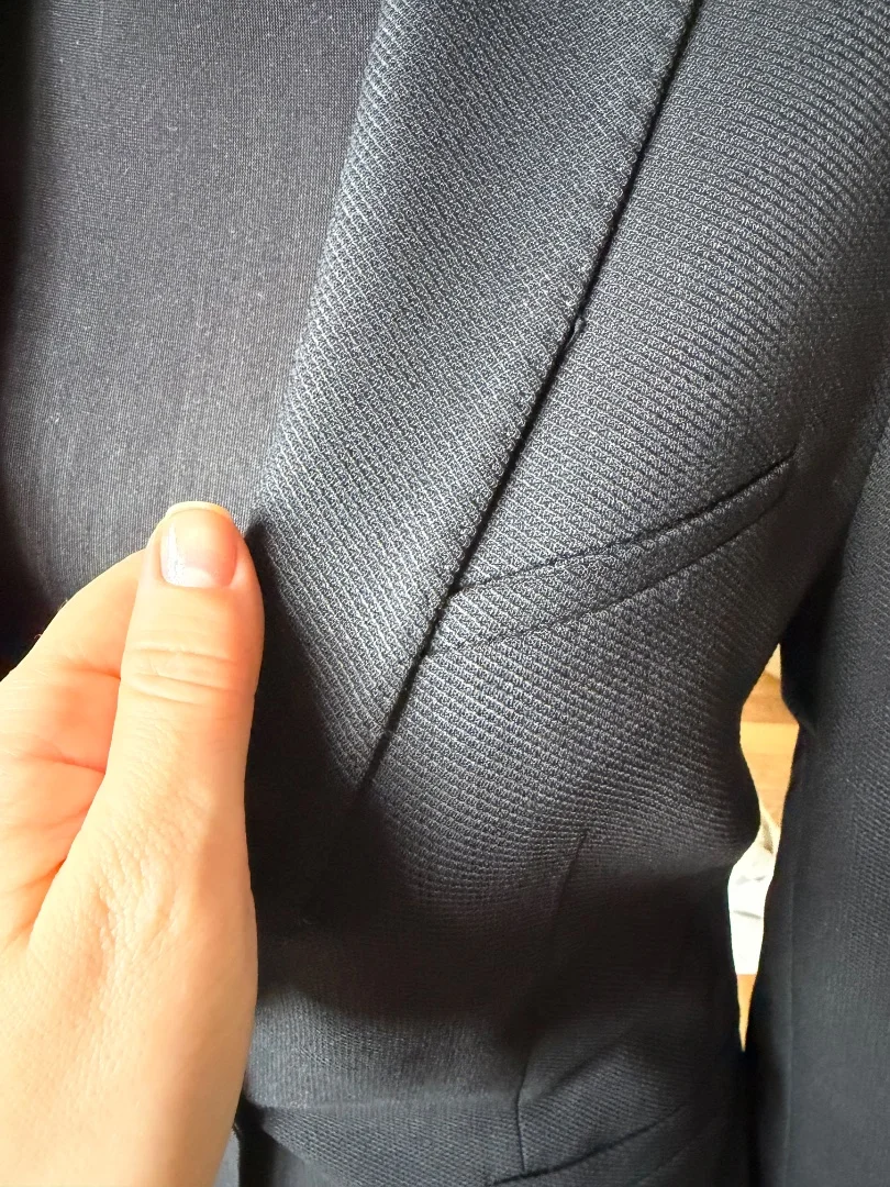 Massimo dutti пиджак черный р36 (рос 42) - миниатюра 2