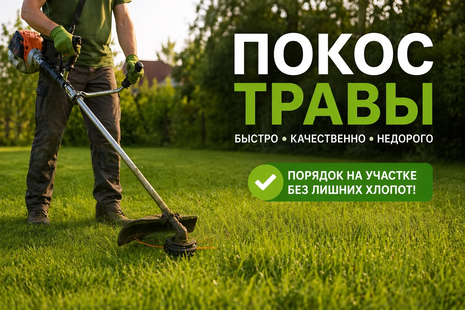 Покос травы/Колка дров - изображение 1