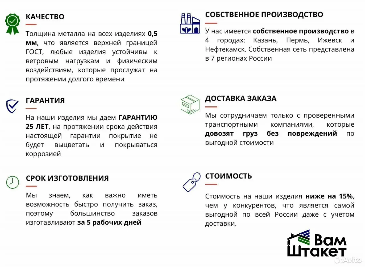 Штакетник металлический «Modern» 110 мм - миниатюра 8