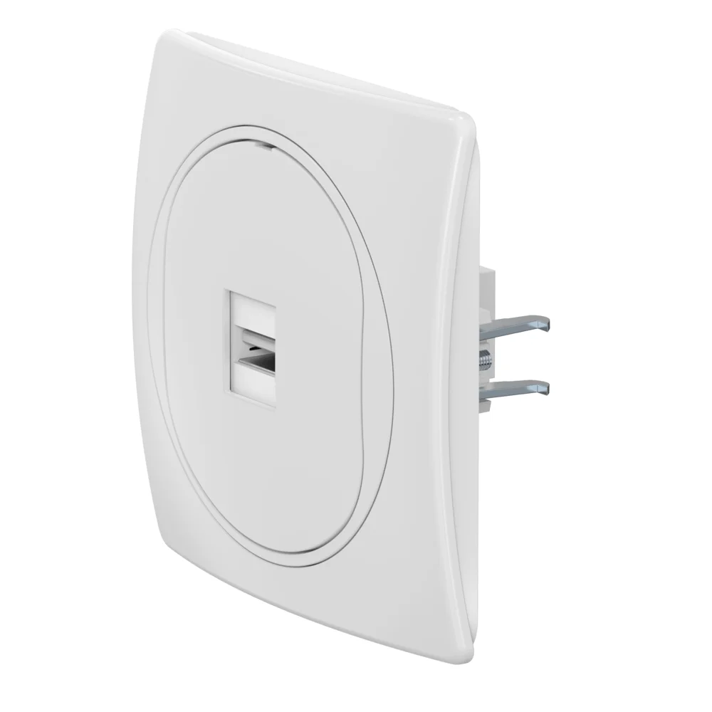Розетка скрытой установки CADUCEUS ALING EON с модулем Keystone USB 2.0 тип A-A - изображение 1