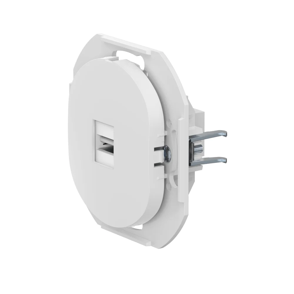 Розетка скрытой установки CADUCEUS ALING EON с модулем Keystone USB 2.0 тип A-A, механизм - изображение 1