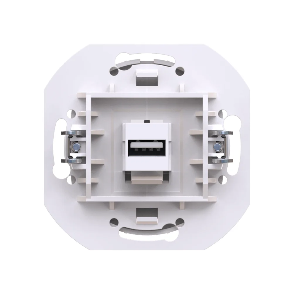 Розетка скрытой установки CADUCEUS ALING EON с модулем Keystone USB 2.0 тип A-A, механизм - миниатюра 3