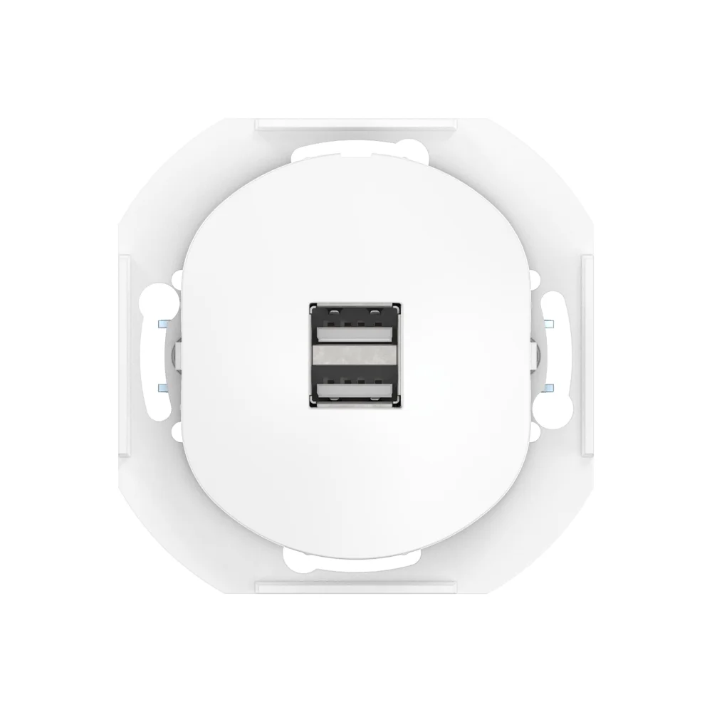 Розетка скрытой установки CADUCEUS ALING EON USB тип A для зарядки устройств, двойная, 2,1А, 5В=, 25 - миниатюра 2