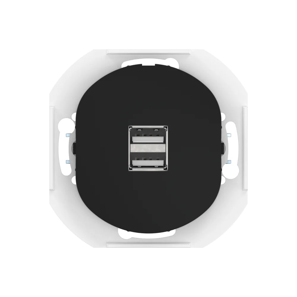 Розетка скрытой установки CADUCEUS ALING EON USB тип A для зарядки устройств, двойная, 2,1А, 5В=, 25 - миниатюра 4