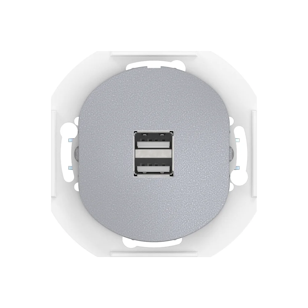 Розетка скрытой установки CADUCEUS ALING EON USB тип A для зарядки устройств, двойная, 2,1А, 5В=, 25 - миниатюра 5