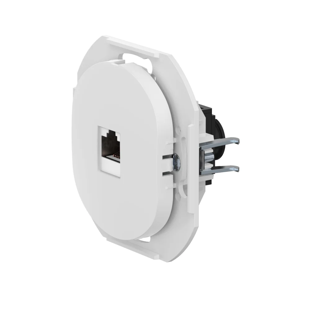 Розетка скрытой установки компьютерная CADUCEUS ALING EON с модулем Keystone RJ45 8P8C, cat.6A, UTP, - изображение 1