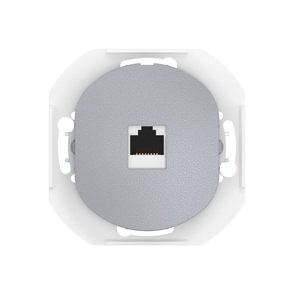 Розетка скрытой установки компьютерная CADUCEUS ALING EON с модулем Keystone RJ45 8P8C, cat.6A, UTP, - миниатюра 5