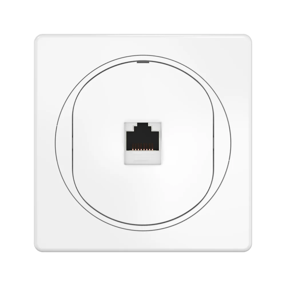 Встраиваемая компьютерная розетка CADUCEUS ALING EON с модулем Keystone RJ45 8P8C, cat.6, FTP - миниатюра 2