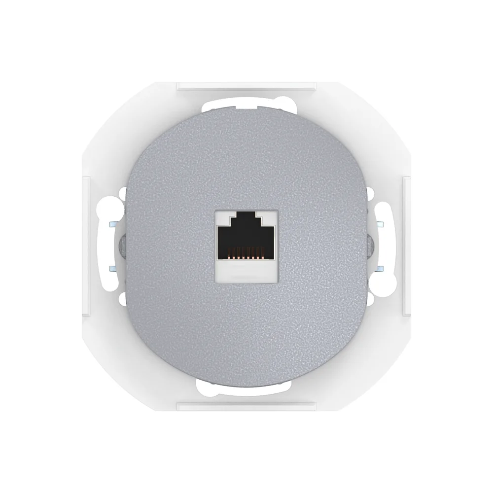 Розетка скрытой установки компьютерная CADUCEUS ALING EON с модулем Keystone RJ45 8P8C, cat.6, FTP, - миниатюра 4
