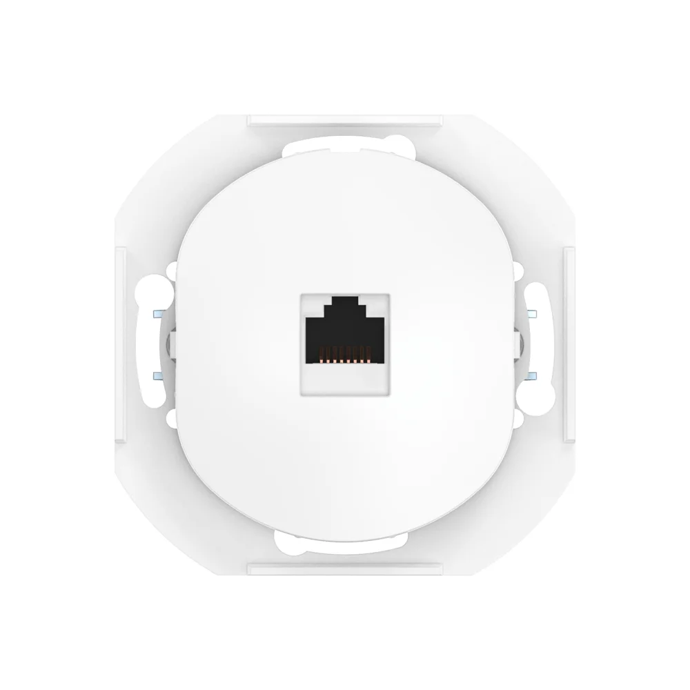 Механизм компьютерной розетки скрытой установки CADUCEUS ALING EON с модулем Keystone RJ45 8P8C, cat - миниатюра 2