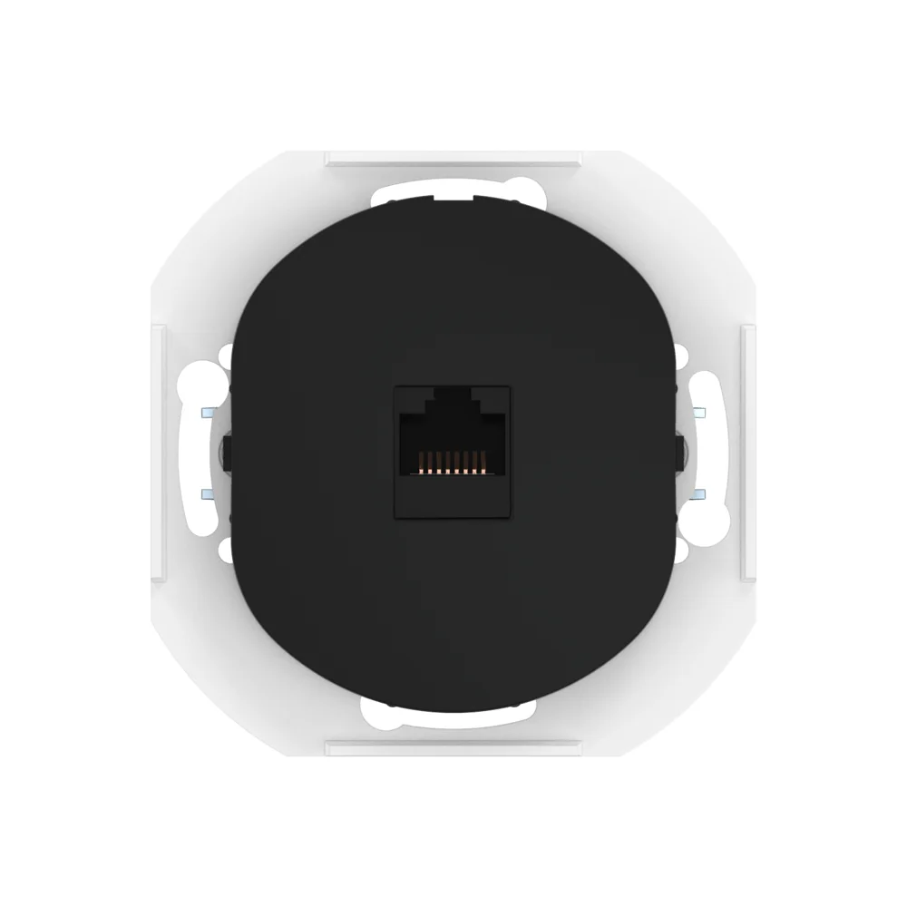 Механизм компьютерной розетки скрытой установки CADUCEUS ALING EON с модулем Keystone RJ45 8P8C, cat - миниатюра 4