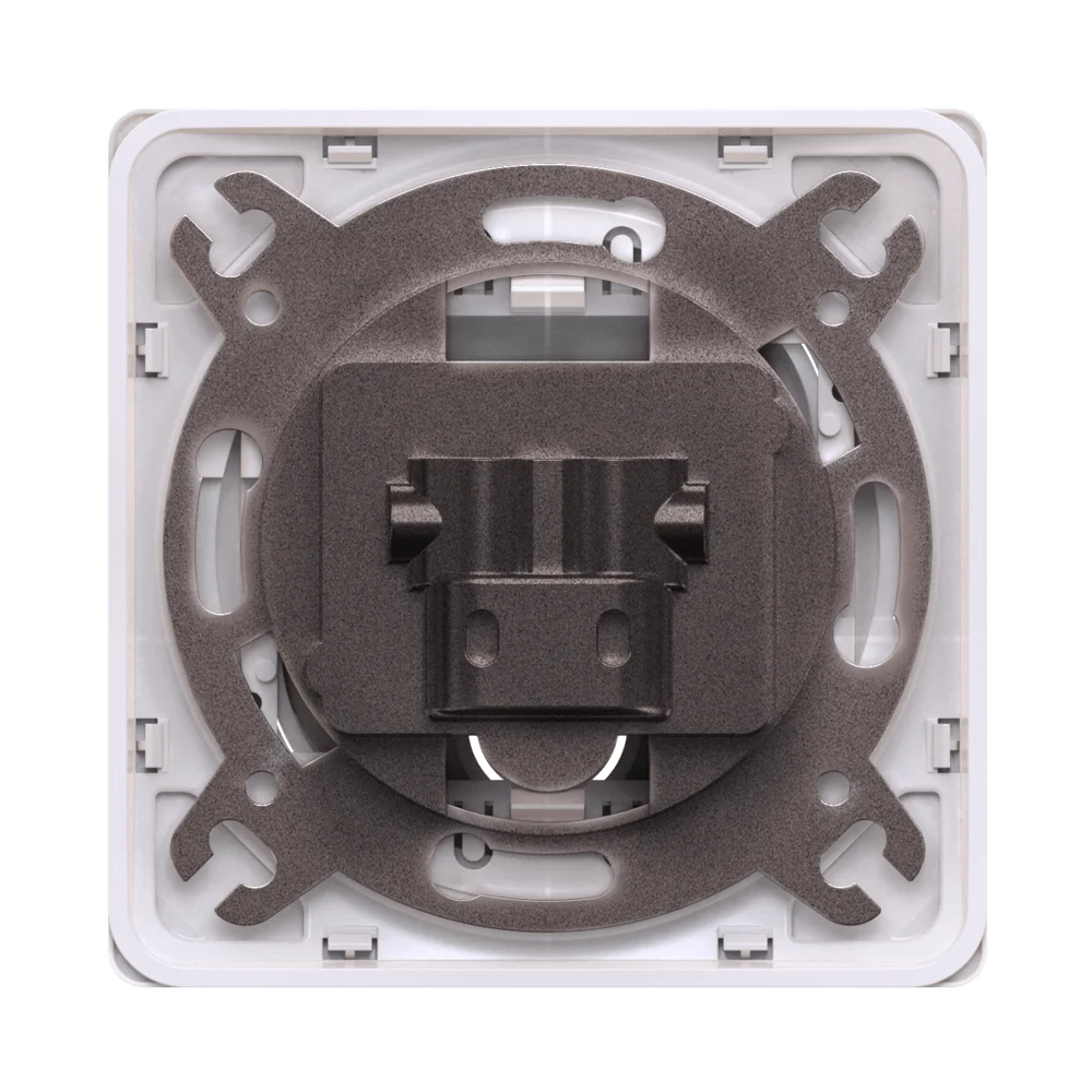 Механизм встраиваемой проходной антенной розетки TV/FM CADUCEUS ALING EON - миниатюра 3