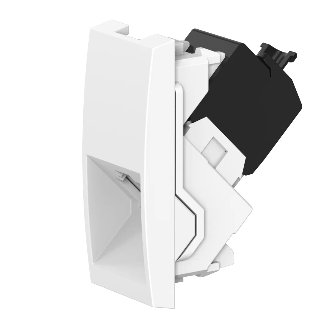Розетка CADUCEUS ALING MODE компьютерная, с модулем Keystone RJ45 8P8C cat.5e, FTP - изображение 1