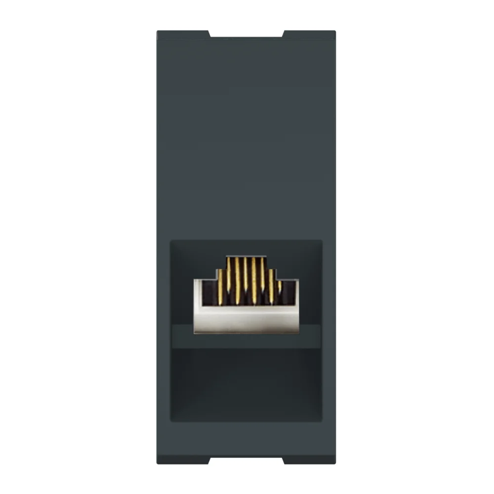 Розетка CADUCEUS ALING MODE компьютерная, с модулем Keystone RJ45 8P8C cat.5e, FTP - миниатюра 3