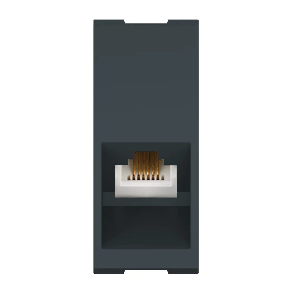 Розетка CADUCEUS ALING MODE телефонная, с модулем Keystone RJ12 6P6C cat.3, модульная - миниатюра 3