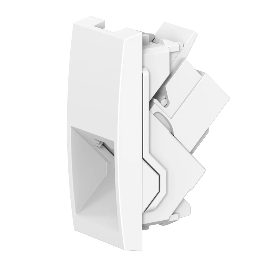 Механизм встраиваемой модульной телефонной розетки CADUCEUS ALING MODE с модулем Keystone RJ12 6P4C - изображение 1