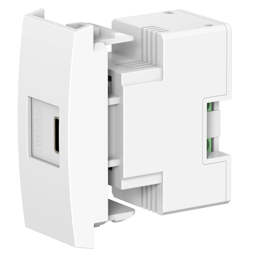 Механизм встраиваемой розетки USB тип C CADUCEUS ALING MODE для зарядки 1-го устройства - изображение 1